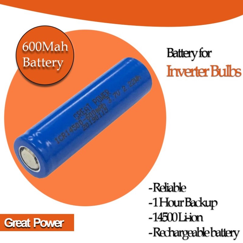 100 uF 600mA Rechargeable led bulb battery