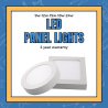 Warm white and Cool white led panel light in 12watt.