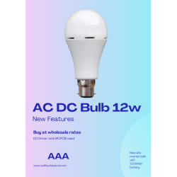 2024 model acdc bulb 12w in KD kit.