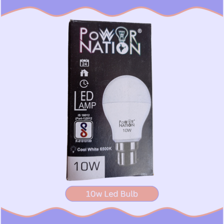 10w led bulb in power nation brand.