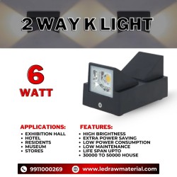 2-way LED K light is a modern lighting solution designed.